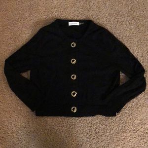 Black cardigan